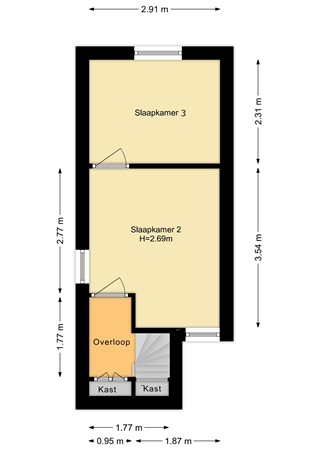 Floorplan - Vleutenseweg, 3532 HB Utrecht